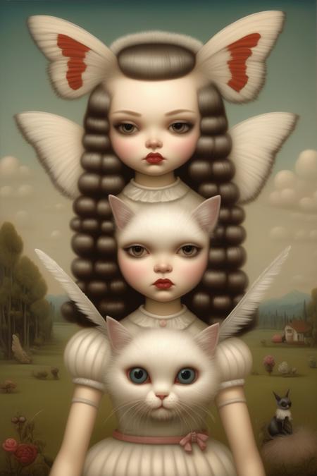 00152-4172164291-_lora_Mark Ryden Style_1_Mark Ryden Style - a stunning beautiful gorgeous small cute hyperrealistic girl holding a catmoth fluff.png